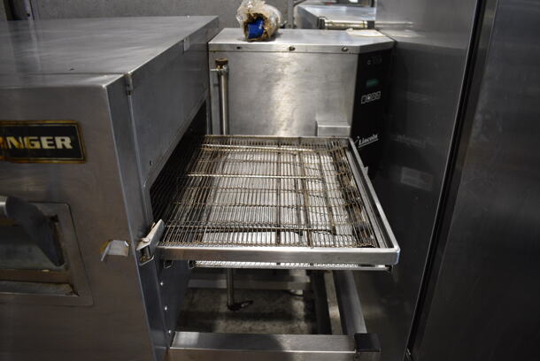 Lincoln Impinger 1116-000-A Stainless Steel Commercial Floor Style Natural Gas Powered Conveyor Pizza Oven on Commercial Casters. 72x40x42.5 - Image 6 of 11