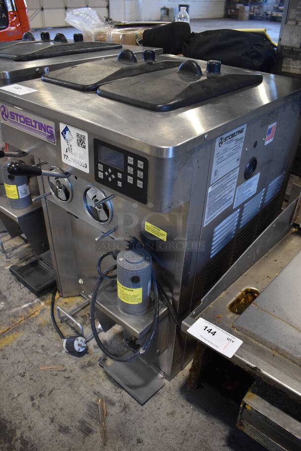 2017 Stoelting SF121-38I2 Stainless Steel Commercial Countertop Air Cooled 2 Flavor Soft Serve Ice Cream Machine. 208-240 Volts, 1 Phase. 22x33x35 - Image 6 of 9