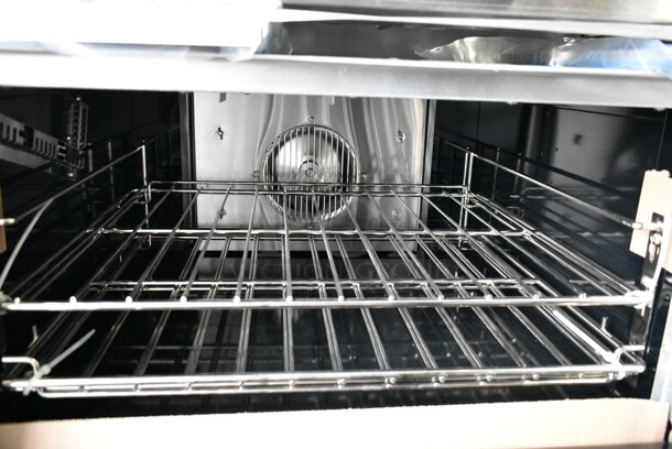 BRAND NEW SCRATCH AND DENT! 2023 Garland G60-10CC Stainless Steel Natural Gas 10 Burner 60" Range with 2 Convection Ovens and Back Splash. 406,000 BTU. - Image 9 of 12