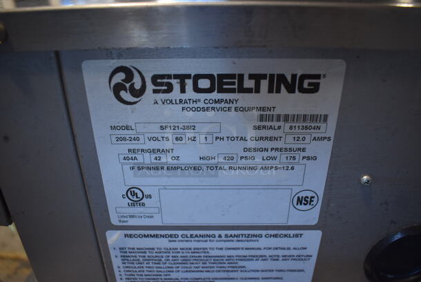 2017 Stoelting SF121-38I2 Stainless Steel Commercial Countertop Air Cooled 2 Flavor Soft Serve Ice Cream Machine. 208-240 Volts, 1 Phase. 22x33x35 - Image 7 of 9