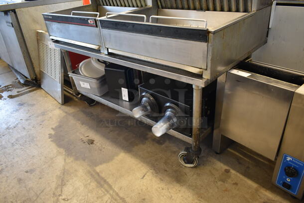 Stainless Steel Commercial Equipment Stand w/ Under Shelf on Commercial Casters. - Image 1 of 4