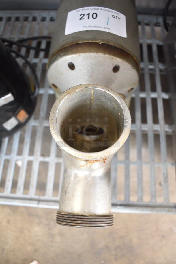 Intedge C2M Metal Countertop Meat Grinder. See Pictures for Missing Parts. 115 Volts, 1 Phase. Tested and Does Not Power On; Motor Is Seized - Image 3 of 5
