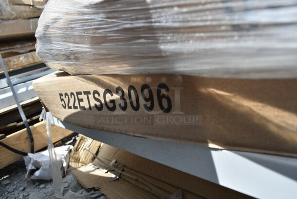 2 BRAND NEW SCRATCH AND DENT! Steelton 522ETSG3096 30" x 96" 18 Gauge 430 Stainless Steel Work Table with Undershelf. 2 Times Your Bid! - Image 3 of 3