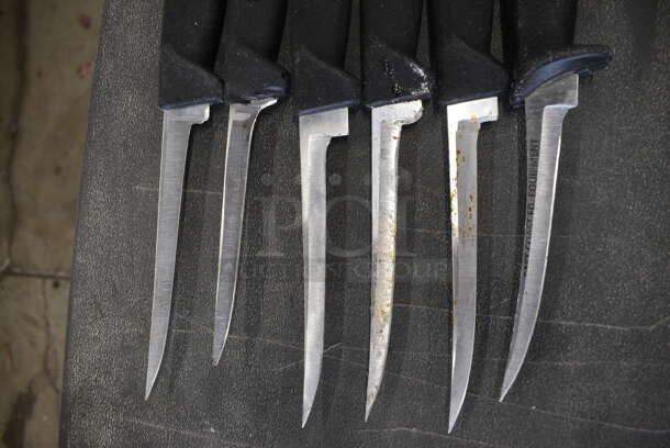 6 Sharpened Stainless Steel Fillet Knives. Includes 10.5". 6 Times Your Bid! - Image 2 of 4