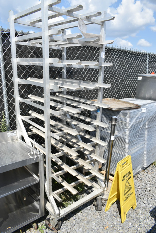 Metal Commercial Transport Rack on Commercial Casters.  - Image 1 of 5