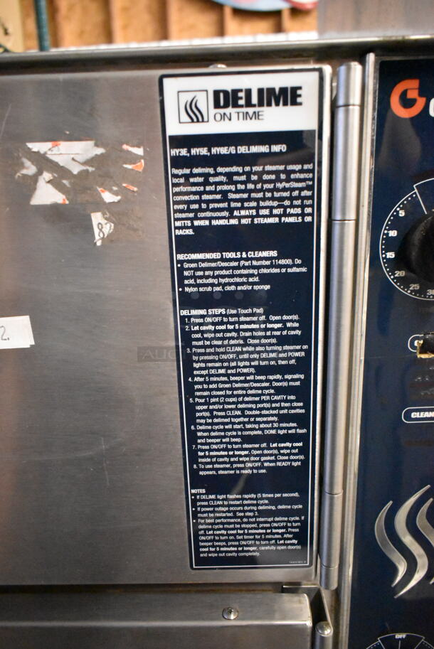 Groen HyPer Steam HY-6G Stainless Steel Commercial Propane Gas Powered 2 Deck Steam Cabinet. 90,000 BTU - Image 8 of 9