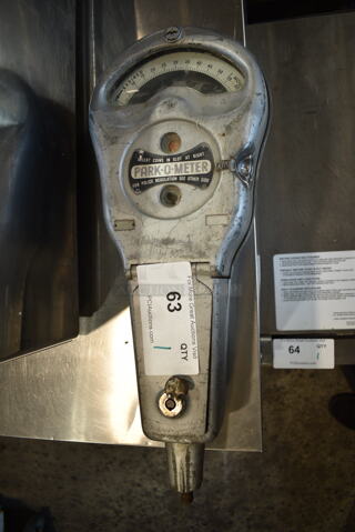 Park-o-meter Metal Parking Meter Head.