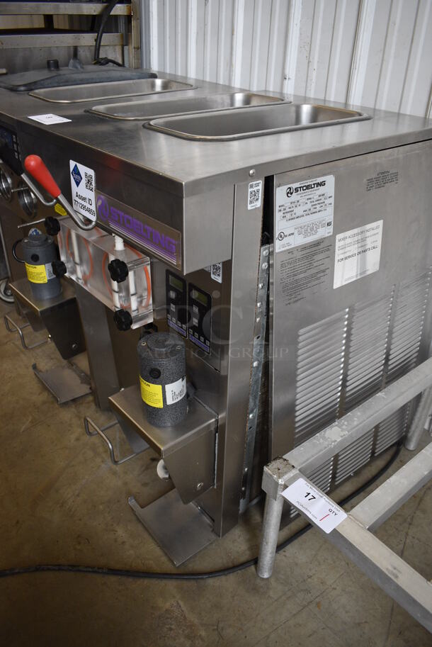 Stoelting Model SF144-38I Stainless Steel Commercial Countertop Air Cooled 2 Flavor w/ Twist Soft Serve Ice Cream Machine. 208-230 Volts, 1 Phase. 22x32x32 - Image 5 of 7