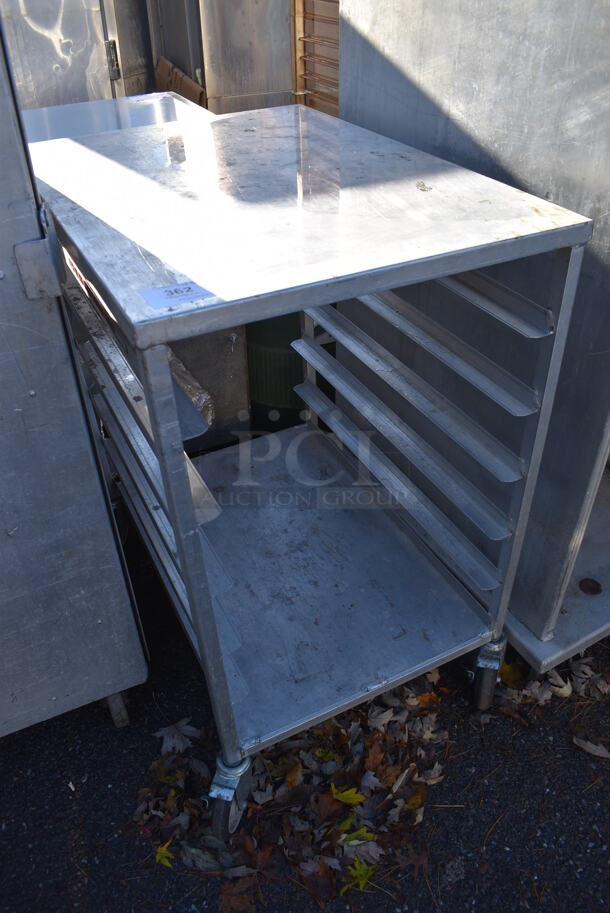 Metal Commercial Pan Transport Rack on Commercial Casters. 23x32x38 - Image 2 of 5
