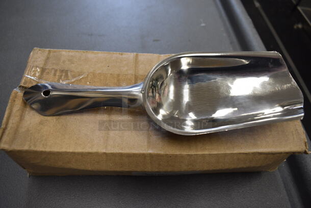 9 BRAND NEW IN BOX! Update BS-9 Stainless Steel Ice Scoops. 9.5x3x1. 9 Times Your Bid! 