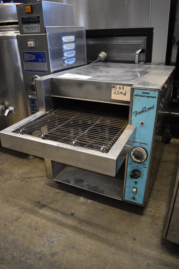 Modern 28ST Stainless Steel Commercial Countertop Electric Powered Conveyor Toaster Oven. 208 Volts. 15x27x17 - Image 1 of 6