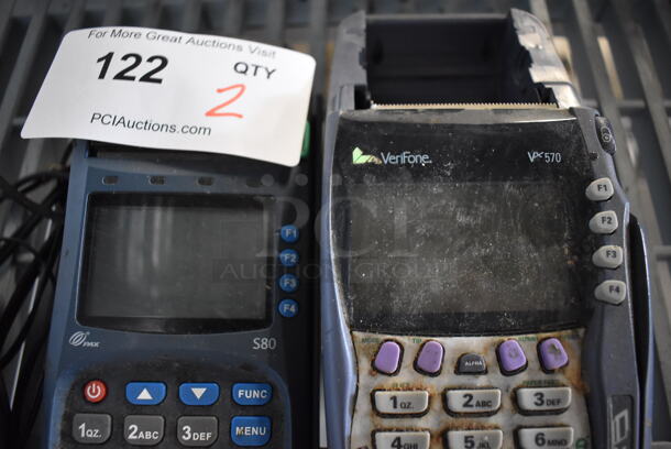 2 Various Credit Card Readers; VeriFone VX570 and PAX S80. 4x9x4, 4x9x3. 2 Times Your Bid! - Image 3 of 4