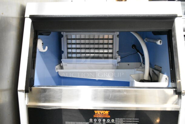 Vevor SSX100 Stainless Steel Commercial Undercounter Self Contained Ice Machine. 115 Volts, 1 Phase.  - Image 4 of 6