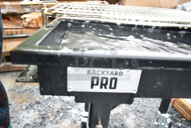 BRAND NEW SCRATCH AND DENT! Backyard Pro CHAR-30 30" Heavy-Duty Steel Charcoal Grill with Adjustable Grates, Removable Legs, and Cover - Image 6 of 6