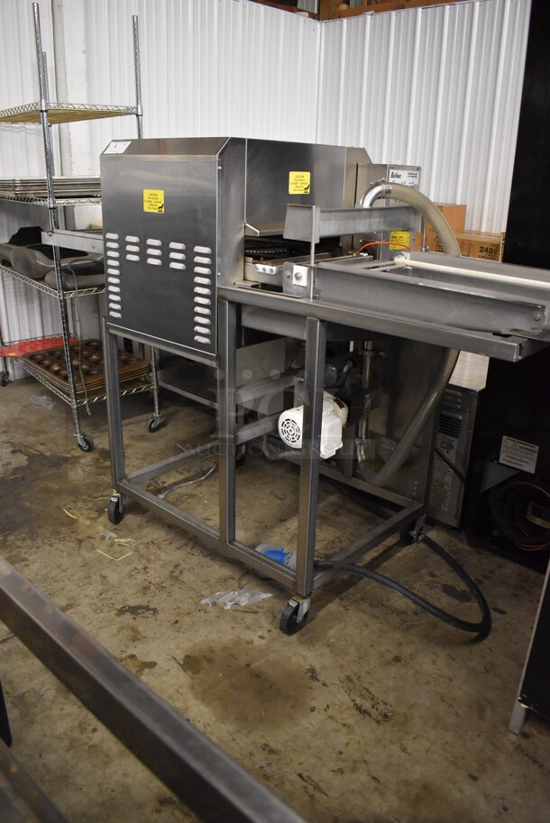 Belshaw Adamatic TG-50 Stainless Steel Commercial Floor Style Thermoglaze Icing Machine on Commercial Casters. 208 Volts, 1 Phase. 81x34x54 - Image 4 of 11