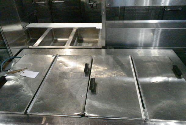 C Nelson BD-8RB Stainless Steel Chest Freezer w/ 2 Center Hinge Lids on Commercial Casters. 115 Volts, 1 Phase. Tested and Working! - Image 8 of 9