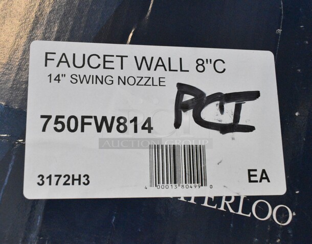 BRAND NEW SCRATCH AND DENT! Waterloo 750FW814 Wall-Mounted Faucet with 8" Centers and 14" Swing Spout - Image 4 of 4
