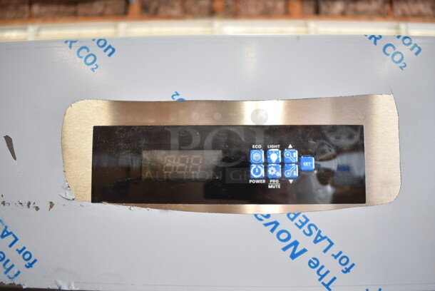 BRAND NEW SCRATCH AND DENT! 2023 Avantco 447AP49F Stainless Steel Commercial 55 3/8" Stainless Steel Solid Door Reach-In Freezer w/ Poly Coated Racks. 115 Volts, 1 Phase. Tested and Working! - Image 3 of 7