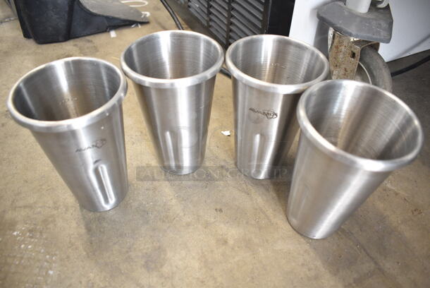 AvaMix 928ADM3 Stainless Steel Commercial Countertop 3 Head Drink Mixer w/ 4 Metal Mixing Cups. 110-120  Volts, 1 Phase. Tested and Working! - Image 5 of 6