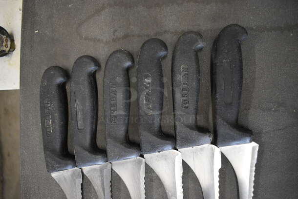 6 Sharpened Stainless Steel Serrated Knives. Includes 14". 6 Times Your Bid! - Image 3 of 4