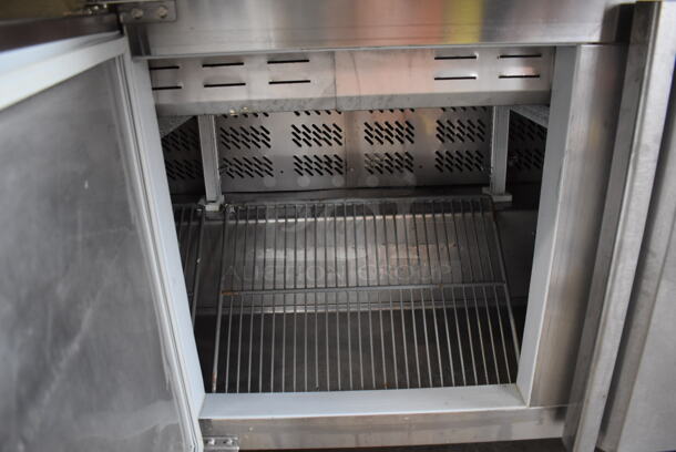 2013 Migali G3-SP72-30 BT Stainless Steel Commercial Sandwich Salad Prep Table Bain Marie Mega Top on Commercial Casters. 115 Volts, 1 Phase. 72x37x47. Tested and Working! - Image 8 of 9