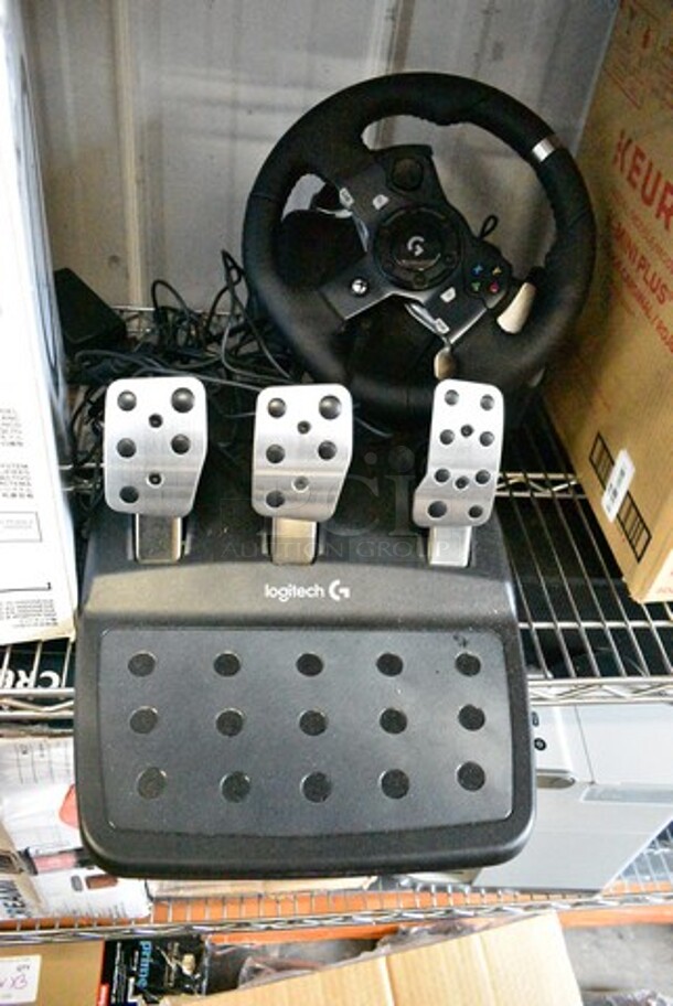 7 Various Items Including 4 Keurig Single Cup Coffee Machine, Yamaha HS5 Speaker, DeLonghi Dedica Single Cup Espresso Machine, Logitech Game Steering Wheel and Gas Pedals. 7 Times Your Bid!  - Image 10 of 12