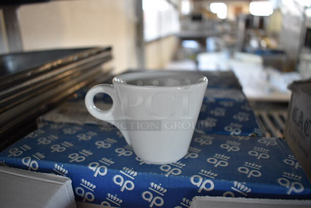 3 Boxes of 12 BRAND NEW LavAzza White Ceramic Mugs. 3.5x2.5x2.5. 3 Times Your Bid! - Image 2 of 5