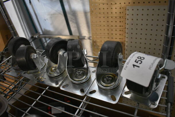 ALL ONE MONEY! Lot of 6 Commercial Casters! 3x4x4 - Image 3 of 5