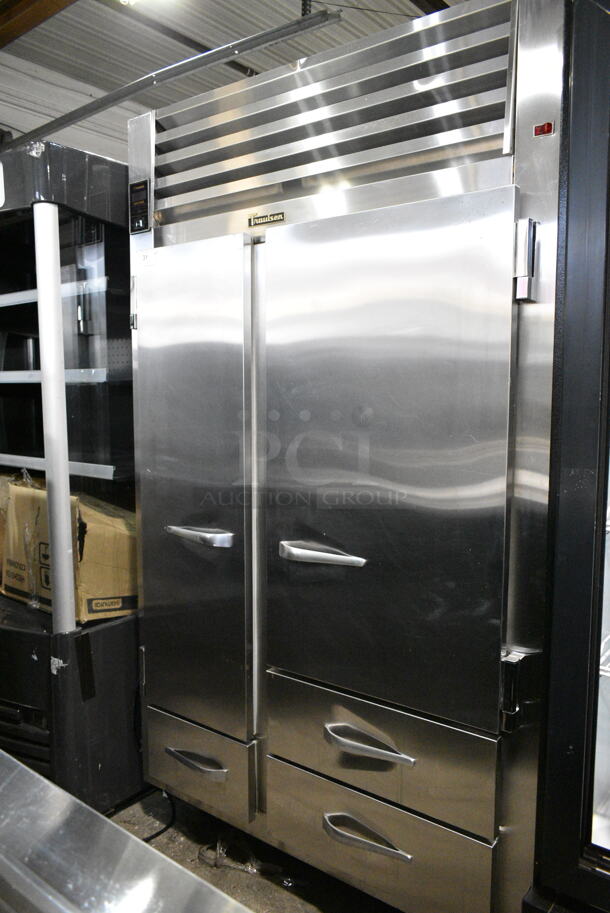 Traulsen URS48DT Stainless Steel Cooler Freezer Combo w/ 2 Doors and 3 Drawers. 115 Volts, 1 Phase. Tested and Working! - Image 2 of 11