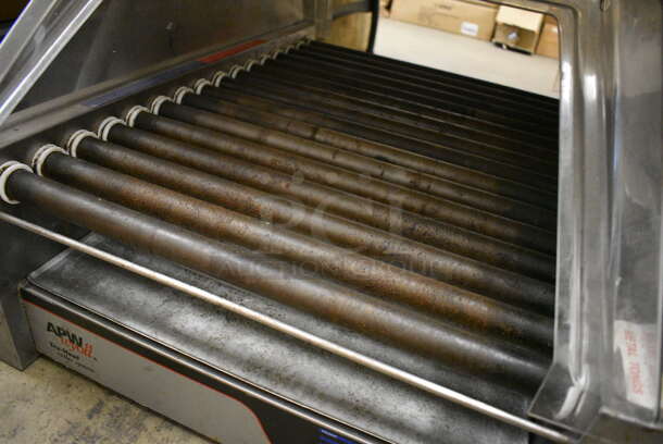 APW Wyott Stainless Steel Commercial Countertop Hot Dog Roller w/ Clear Poly Dome Cover. 24x30x18.5. Tested and Working! - Image 3 of 6