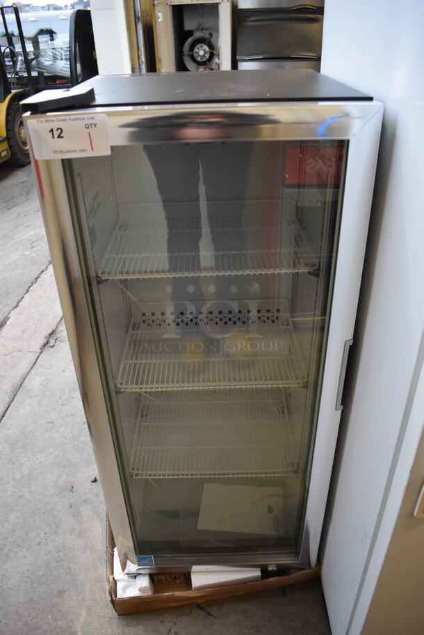 BRAND NEW! 2021 IDW G4-H0234B ENERGY STAR Metal Commercial Mini Cooler Merchandiser w/ Poly Coated Racks. 110-120 Volts, 1 Phase. 18x20x41. Tested and Working! - Image 1 of 6