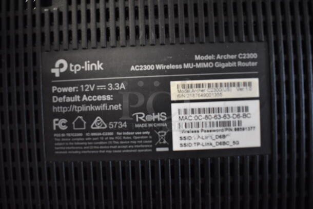 2 Items; TP Link TL-SG108 8 Port Gigabit Desktop Switch and TP Link Archer C2300 Router. Includes 6.5x4x1. 2 Times Your Bid! - Image 7 of 7
