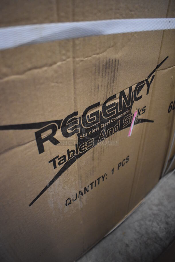 BRAND NEW SCRATCH AND DENT! Regency 600T2424G Stainless Steel Table - Image 3 of 5