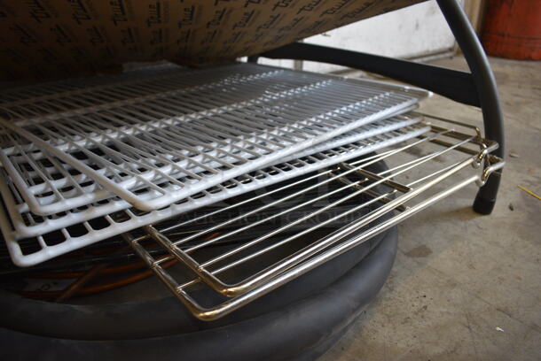 ALL ONE MONEY! Lot of Various NEW Poly Coated Racks, Metal Convection Oven Racks and Hose - Image 4 of 5