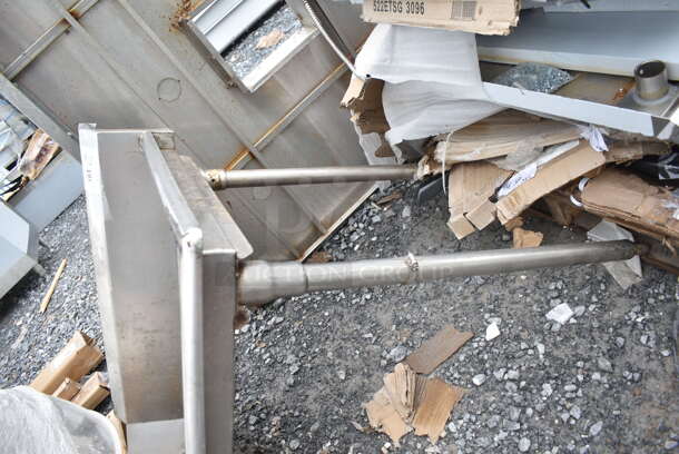 Stainless Steel Right Side Clean Side Dishwasher Table.  - Image 3 of 3