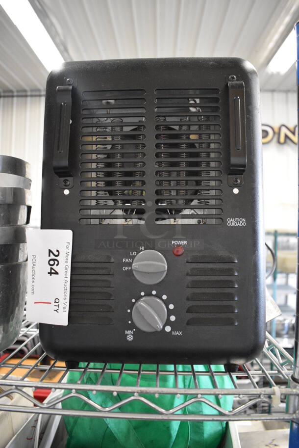 Black Metal Heater. 10x6x14 - Image 1 of 3