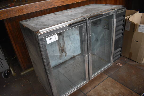 Beverage Air BB48G Metal Commercial 2 Door Back Bar Cooler Merchandiser. 115 Volts, 1 Phase. BUYER MUST REMOVE. 48x25x34. Item Was in Working Condition on Last Day of Business. (Susquehanna Ale House) - Image 3 of 6