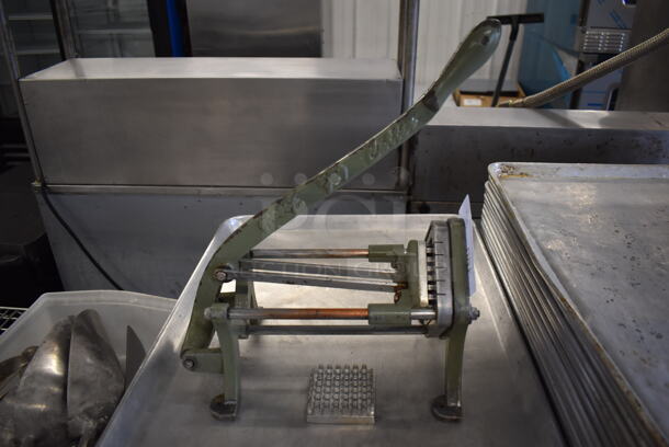 Metal Commercial Countertop French Fry Cutter. 13x8x16 - Image 2 of 6
