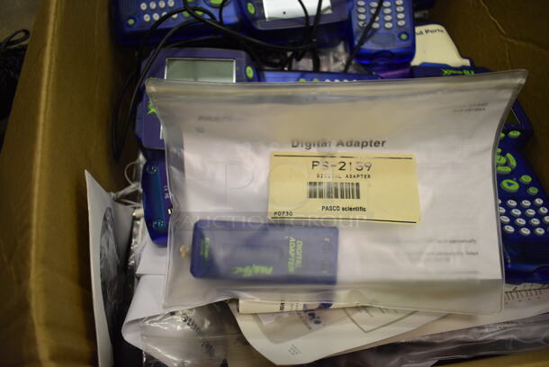 ALL ONE MONEY! Lot of Xplorer GLX Pasco Graphing Loggers, Tripod Stands and Digital Adapter. (Main Building)  - Image 7 of 8