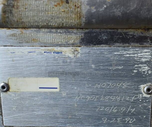 Stainless Steel Commercial Single Door Work Top Cooler w/ Backsplash on Commercial Casters. Tested and Powers On But Does Not Get Cold - Image 5 of 10