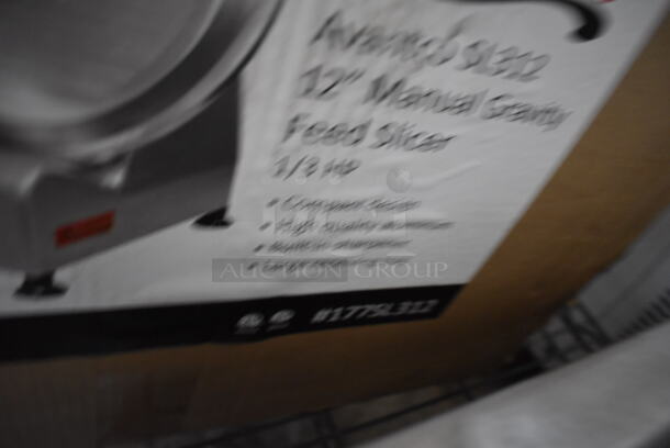 BRAND NEW IN BOX! Avantco SL312 Stainless Steel Commercial Countertop Meat Slicer w/ Blade Sharpener. 115 Volts, 1 Phase. 23x18x17. Tested and Working! - Image 7 of 7