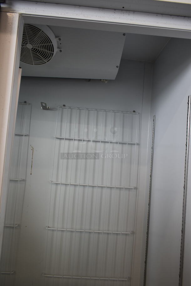 Master-Bilt MBGFP74-HG Metal Commercial 3 Door Reach In Freezer Merchandiser w/ Poly Coated Racks. 115/208-230 Volts, 1 Phase. Tested and Working! - Image 10 of 12