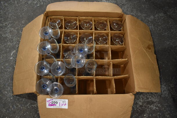 Box of Approximately 26 Glasses Including Champagne 