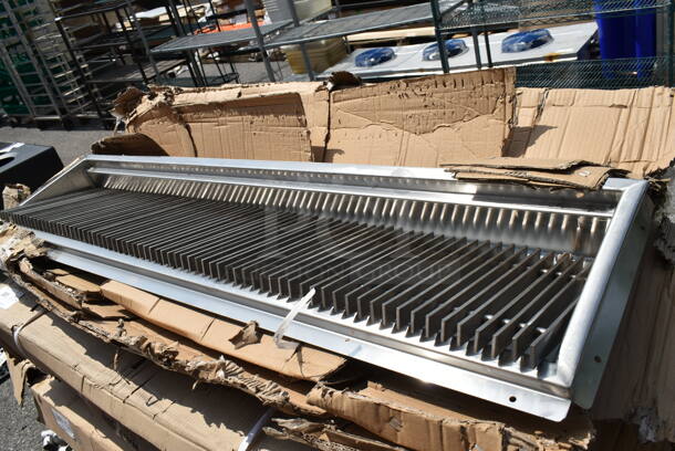 BRAND NEW SCRATCH AND DENT! Regency 600FT1254SS 12" x 54" 14-Gauge Stainless Steel Floor Trough with Grate - Image 2 of 6