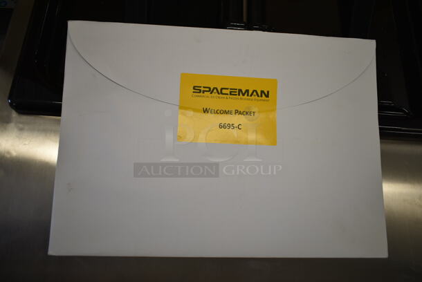 BRAND NEW! Spaceman 6690-CL Stainless Steel Commercial Countertop Air Cooled 2 Flavor Frozen Beverage Slushy Machine. 220 Volts, 1 Phase. - Image 6 of 12