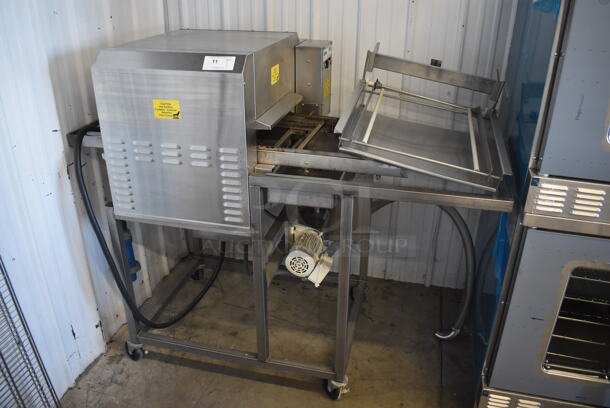Belshaw Adamatic TG-50 Stainless Steel Commercial Floor Style Thermoglaze Icing Machine on Commercial Casters. 208 Volts, 1 Phase. 61x34x54.5 - Image 2 of 8