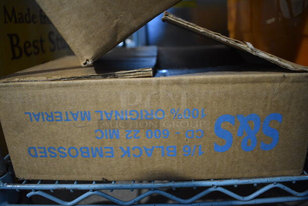 ALL ONE MONEY! Lot of 2 Boxes of Black Embossed Plastic Bags - Image 4 of 4