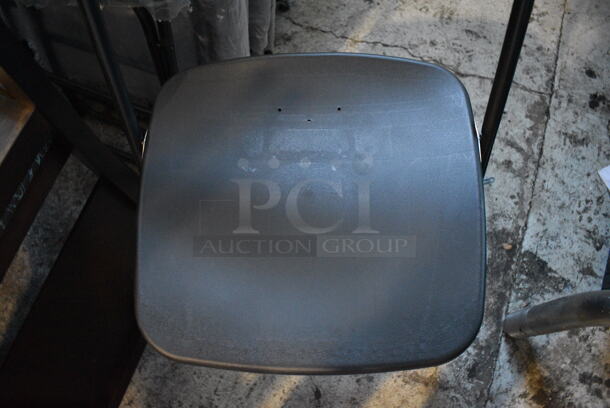 4 BRAND NEW! Black Poly and Metal Folding Chairs. 18x16x33. 4 Times Your Bid! - Image 3 of 5