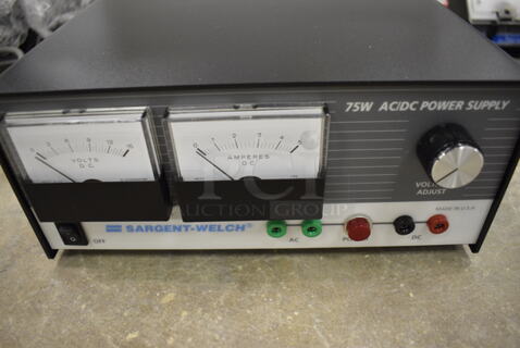 Sargent-Welch 30972-40A AC/DC Power Supply With Manual (Main Building)
