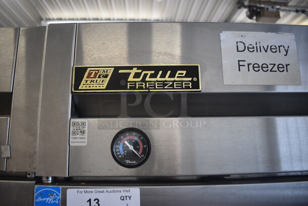 2013 True T-23F 1 Door Stainless Steel Reach in Freezer w/ Poly Coated Racks on Commercial Casters. 115 Volt, 1 Phase. Tested and Working! - Image 2 of 5